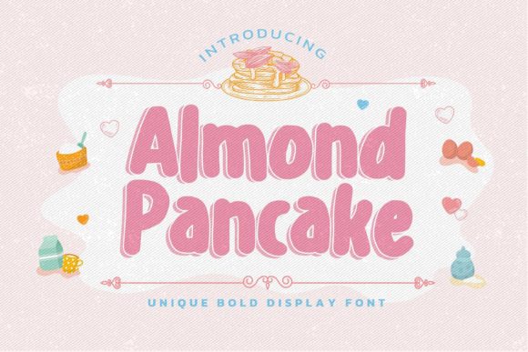Almond Pancake: A Warm, Brushed Display Font for Handmade Brands