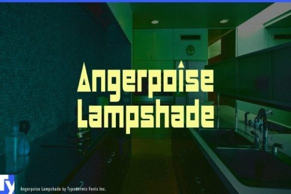 Angerpoise Lampshade: A Bold Display Font for Campaign Headlines