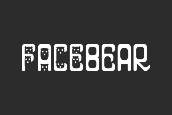 Facebear: A Bold, Textured Display Font for Digital Headlines