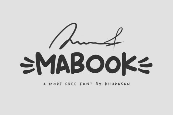 Mabook: A Modern Display Font for Small Business Branding