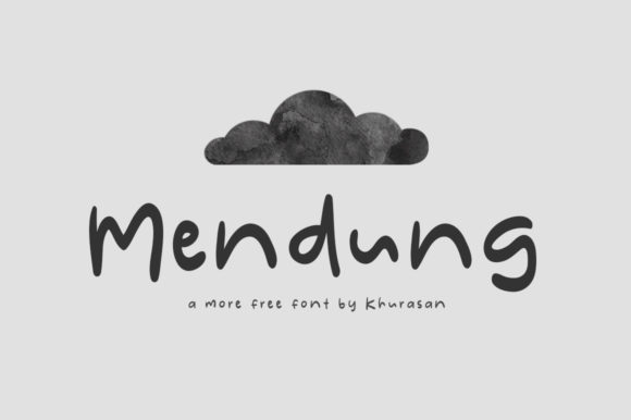 Mendung: A Modern Display Font for Digital Branding