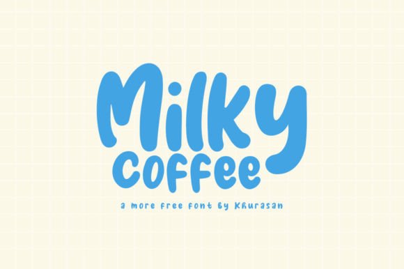 Milky Coffee: A Warm, Modern Display Font for Small Business Branding