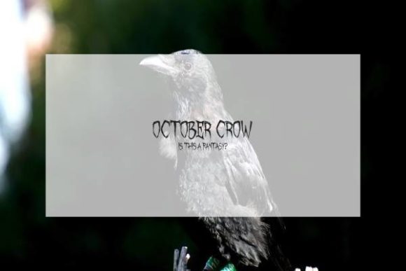 October Crow: A Halloween Display Font That Grabs Attention