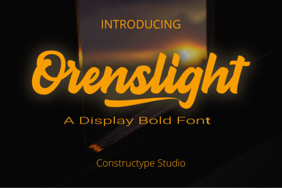 Orenslight: A Bold, Trend-Forward Display Font for Digital Brands