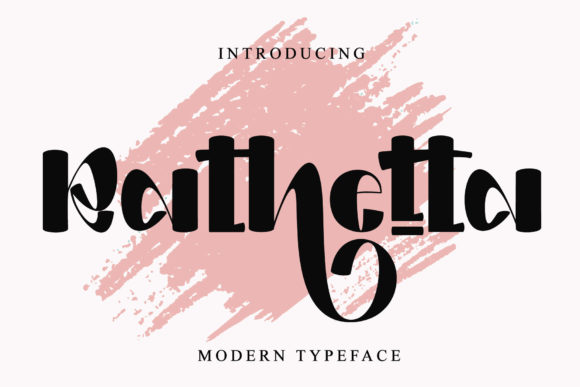 Rathetta: A Classy Display Font for Small Business Branding
