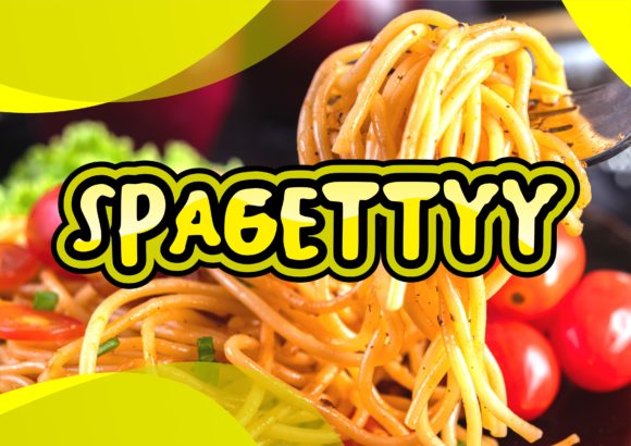 Spagettyy: A Food-Themed Display Font That Delivers Personality