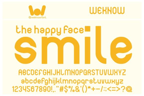The Happy Face Smile Font: A Scroll-Stopping Display Typeface for Marketers
