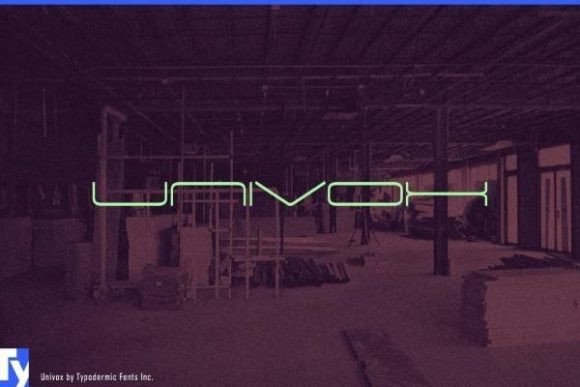 Univox: A Techno Typeface That Fits Real Branding Work