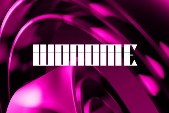 Wonome: A Bold Robotic Display Font for Editorial Impact
