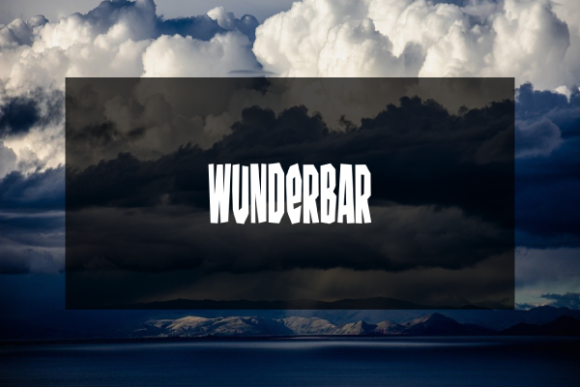 Wunderbar Font: A Bold, Inclined Display Typeface Worth Testing
